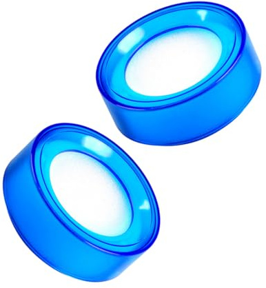 Ipetboom 2 pièces Éponge Humidificatrice de Doigts pour Comptage Absorption Rapide pour Banque et Bureau Accessoire Caissier Couleur Bleu Transparent