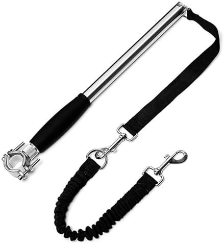 Laisse de vélo pour Chien, Mains Libres, Fixation Robuste pour vélo avec Laisse rétractable pour Exercices, entraînement, Jogging, Cyclisme, Fixation