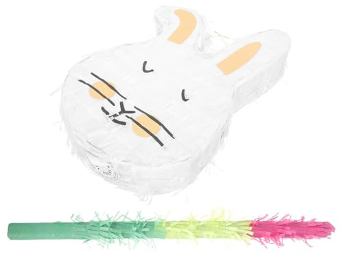 FOMIYES Pinata Lapin Pâques Format Compact Lapin et Fournitures pour Fête d'Anniversaire Garçon et Filles et Réception Shower