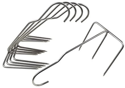 AlcoFermBrew Crochets à Poisson, Viande, Poulet pour fumoir x 5 - Triple - Crochet de Fumage Saumon, Truite, Viande, Viande