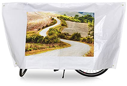 VK International Unisex – Erwachsene Color Fahrradschutzhülle, weiß, 110 x 210 cm