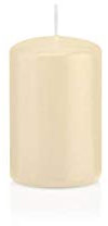 INNA-Glas Candela votiva/Candela a Colonna Maeva, Crema, 8cm, Ø5cm, 18h - Made in Germany - Candela di Cera/Candela Decorativa
