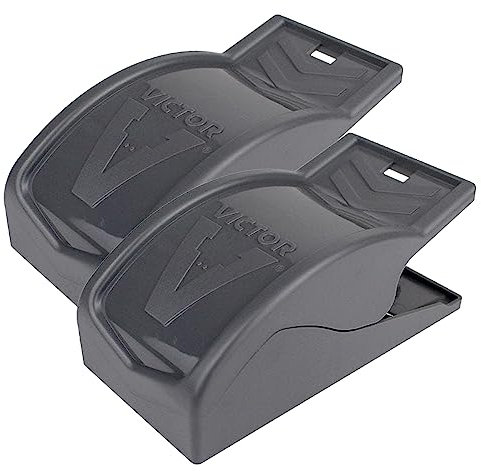 PROTECT HOME Mausefallen Easy Catch, Profi-Schlagfallen zur Mäusebekämpfung für Haus und Garten, 2 Stück