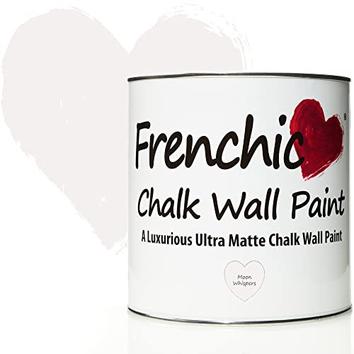 Frenchic Moon Whispers Chalk Wall Paint, For Interior Walls & Ceilings, Ultra Matte, Washable & Scrubbable (2.5L), Soft Grey