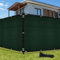 UIRWAY Sichtschutz Zaun 1,82m x 15,24m, Zaunblende Schattiernetz mit ösen 170 g/m² Blockade UV Schutz Windschutz HDPE Gewebe Netz mit Kabelbinder für Gartenzaun Gewächshaus (Grün)