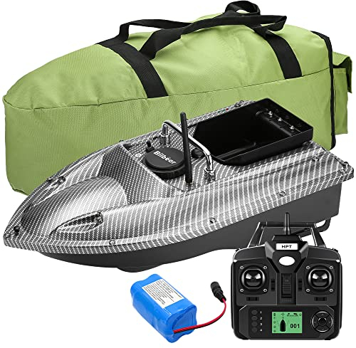 Bilbear GPS Köderboot Futterboot mit GPS Angelköderboot Karpfenfischen Angeln Köder Boot Fischfind Boot mit Handtasche (GPS Futterboot Set 1)