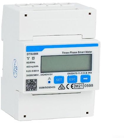 Intelligenter Energiezähler, Leistungsmonitore, Dreiphasen-Vierleiter-Führungsschiene Typ DTSU666, Stromenergiezähler, intelligenter Leistungssensor für Zuhause