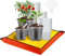 Mactoou Godets pour Semis avec Tapis de Rempotage, 30 Pièces 8.9cm 10.2cm 12.7cm Pots de Fleurs avec Trou de Drainage, Pots Semis Plastique avec Etiquette pour Intérieur, Extérieur, Jardin