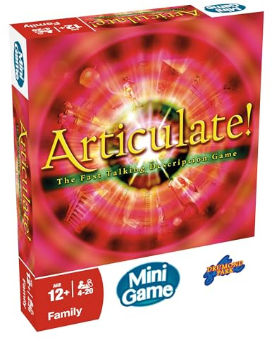 Drumond Park Articulate Mini Game | Compact Party Game for Teens & Adults | Word-Guessing Travel Games | Fun Family Games for Ages 12+, Mutilcolour