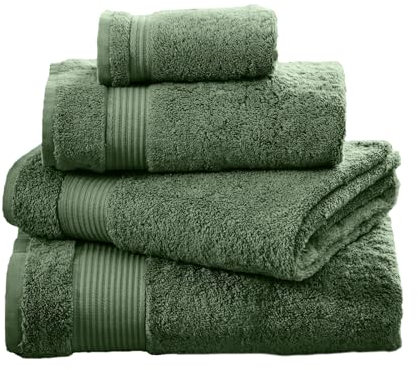 NEXT Home Handtücher aus Ägyptische Baumwolle – 100% Baumwolle, Grüner Efeu