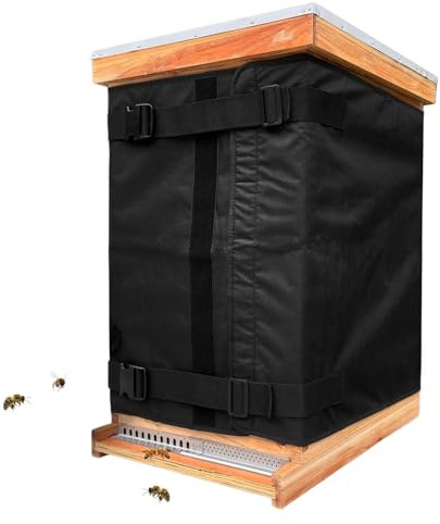 Acunny Vinter bikupa wraps, justerbar bikupa wrap - 600D Oxford justerbar bikupa wrap | Vattentätt isolerande kupa, vindtät, biodlingstillbehör