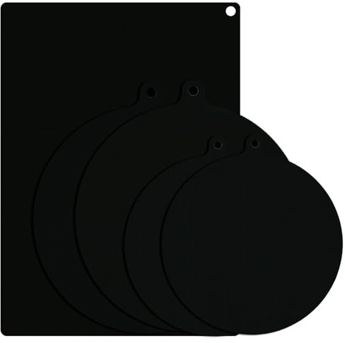 YYTECH Induktionsmatte 5 Stück Induktionsschutzmatte Silikon Induktionsfeld Abdeckung Hitzebeständig bis 260°C Antirutsch Ceranfeld Schutz Hitzeschutzmatte(22cm 24cm 35x25cm)