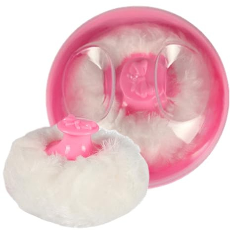 Bodypuderpuff och förvaringsdosa Portabel För Känslig Hud | Spädbarns Kroppspuder Dispenserbehållare För Bad Med Puff Kvinnor, barn, läggdagsrutin, varmvädersvård, resenödvändighet