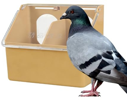 Mangiatoia per piccioni - Dispenser di cibo da 6 pollici | per pollame in ABS - di alimentazione a doppio foro per carichi pesanti per pappagalli e polli. Questa robusta mangiatoia da