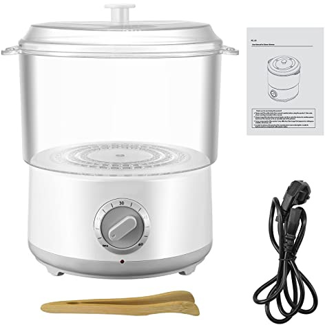 VIHBRAI Toallero con temporizador de 60 minutos, calentador de vapor de acero inoxidable 304, calentador de toallas multifuncional para salón de belleza, SPA hogar, calienta piedras de masaje y bolsa