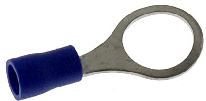 Lumonic 25x capocorda ad anello M10 parzialmente isolato 1,5-2,5mm² I capocorda ad anello blu I set di capocorda, capocorda ad anello M10, capocorda ad anello, capocorda con occhiello