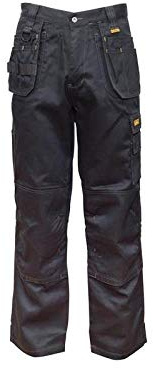 DeWALT THURLSTON 34W/31L Thurlston Black 3D Stretch Trouser, 34 Waist, 31 Leg