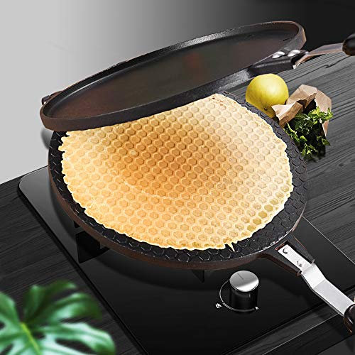 fabricante de gofres Waffle Cone Maker Pan Aleación de aluminio Gas Antiadherente Pastel Parrilla Rollo de huevo Molde Herramienta para hornear de cocina