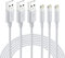 Nikolable Cable Cargador iPhone 2M 3Pack, MFi Certificado Cable USB a Lightning Carga Rápida Compatible con iPhone 13 14 12 Mini 11 Pro max 11 pro Xs Max XR X 8 7 6 Plus 5s SE iPad Airpods