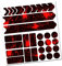 AlphaShield Fahrrad Rahmenschutz Kettenstreben Schutz Folie Aufkleber Rahmen Schutz Carbon MTB BMX Lackschutz Folie R159 R161 (02 Racing Neon Rot)
