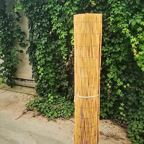 Caña de Bambu Cerramiento, Rollos de Cerca Caña Estera de Protección Visual, Cañizo Natural Balcón Privacidad Pantalla Decoración Jardin, Cañizo Jardin Ocultacion para Jardín, Delimitación, Sombreajes