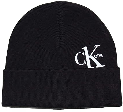 Calvin Klein Beanie Mütze Strickmütze, Einheitsgröße, Schwarz