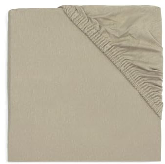 Jollein Spannbettlaken Jersey - Olive Green - 70x140cm - 100% Baumwolle - Spannbetttuch - Olivgrün