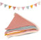cobee Bandierina per cameretta dei bambini, lunga 286 cm, decorazione per la cameretta dei bambini, in tessuto di mussola, in cotone, per compleanno, per feste, decorazione da parete (stile 2)