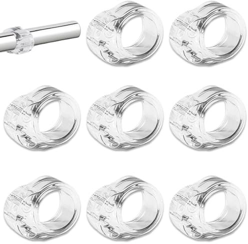 KOLZEMV 8 pezzi Fermaporte per maniglie in PVC fermaporta maniglia ferma finestra, fermaporta maniglia,porte interne ferma anello silicone ferma porta gommini paracolpi Protezione per porte da interno