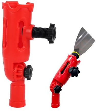 Extendable Paint Brush, Paint Roller Extension Pole Paint Brush Extension Pole for Painting Fits Most Rollers and Brushes Adjustable Head for High Ceilings Corners and Long Reach Painting