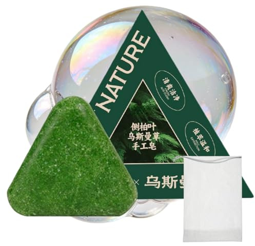 Triangle Shampoo Bar,Hair Growth and Strengthening Shampoo Bar,Natural Hair Loss Treatment for Women,Solid S/hampoo B/ar for H/air Regrowth and Strengthening,Unisex H/air Care,Compact and Portable