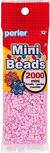 Perler 80-14096 Mini Fuse Bead Craft Supplies, 2000pcs, Light Pink
