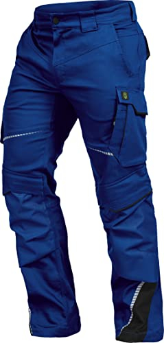 Leibwächter Flex-line Arbeitshose Herren – Kornblau/schwarz – Gr. 48 – Bequeme Workwear mit Elastan (Spandex) – 60°C waschbar & trocknergeeignet – erhöhte Reißfestigkeit – für verschiedenste Berufe