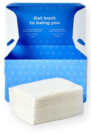 SWEAT GUARD® Pack Of 40 Disposable Underarm Sweat Pads For Women & Men