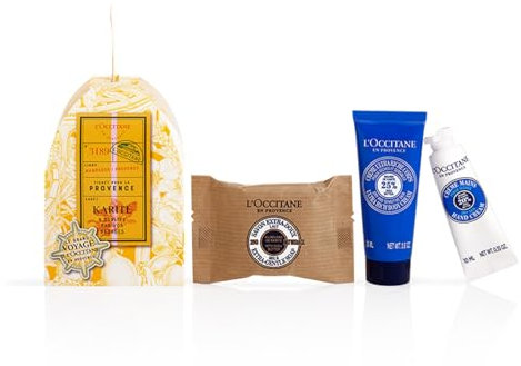 L'OCCITANE Comforting Shea Butter Mini Geschenkset | Weichmachend & Schützend | Vegan & 96% leicht biologisch abbaubar | Premium & Clean Beauty Bath & Body Geschenkset für alle Hauttypen