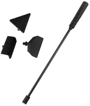 KEQAR 3 en 1 Outils de Nettoyage Aquarium, Grattoir à Algues, Racloir à Algues pour Aquarium avec Manche Amovible, Lames en Acier Inoxydable pour Vitres de Bac à Poissons (14 Pouces)