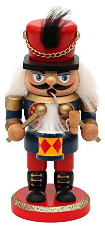 Dekohelden24 Holz Räuchermann als Nussknacker ca. 8 x 7 x 16 cm.