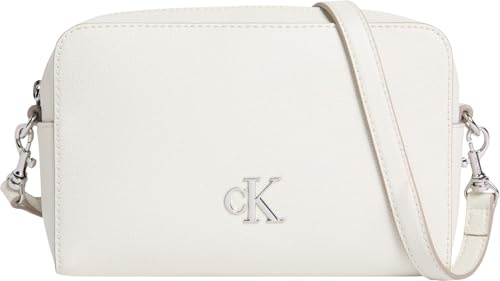 Calvin Klein Bolso bandolera Mujer Minimal Monogram Camera Bag con logotipo, Multicolor (Silver Birch), Talla Única