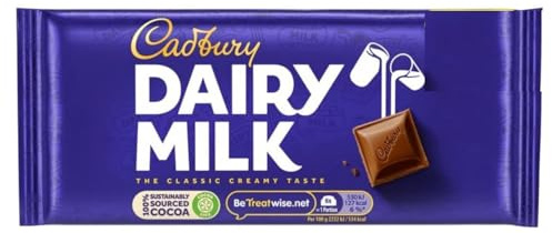Cadbury Dairy Milk, 95g, pack of 22.