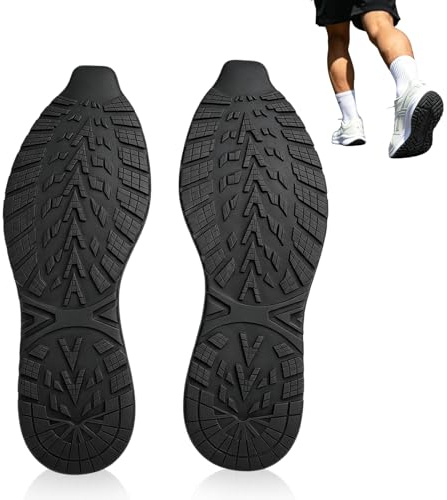 Reparación De Suela Completa De La Parte Inferior Del Zapato, Suela De Bota Antideslizante Cortable, Sula Zapatos Reparacion Reemplazo De Suel De Zapato Elástica Para Zapatillas, Suministros (41-44)