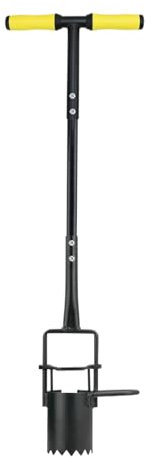 Plantador de bulbos | Mango largo ergonómico para trasplante jardinería, herramienta portátil de acero multiusos con precisión ergonómica para jardinería y cuidado de céspedes