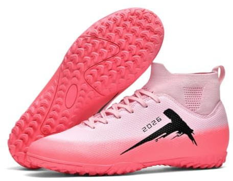 Scarpe da Calcio da Uomo, Alte, Professionali, per Erba Sintetica, Scarpe da Ginnastica per Atletica Leggera Giovanile, Scarpe con Tacchetti per Bambini, Scarpe Sportive da Esterno