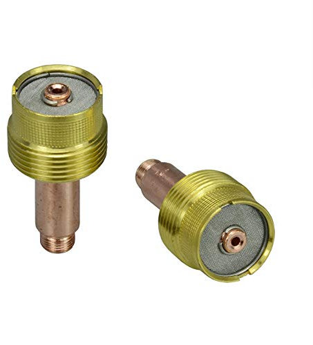 RIVERWELD Corps de Collet pour Diffuseur de Gaz TIG Jumbo Grand Diamètre 45V64 2.4mm Orifice pour QQ300 PTA DB SR WP 17 18 26 Torche de soudage TIG 2pcs