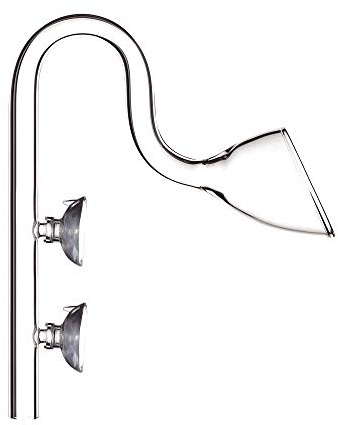 FZONE Glass Lily Pipe Outflow for Aquarium Filter 12/16mm Tubing