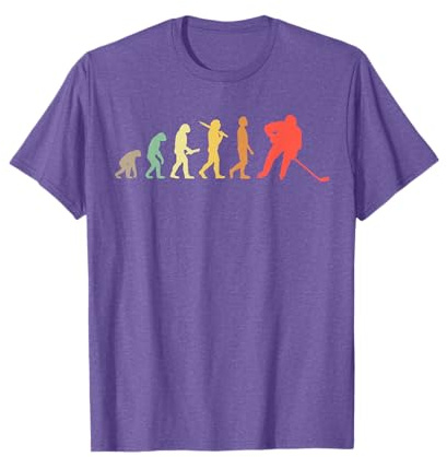 Regalo Para Jugadores De Hockey Sobre Hielo Evolución Retro Camiseta