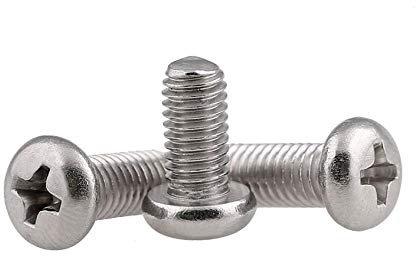 Vis Phillips à tête ronde en acier inoxydable 304, vis à tête demi-ronde à tête cylindrique M3.5, vis-M3.5 * 30-10 pièces