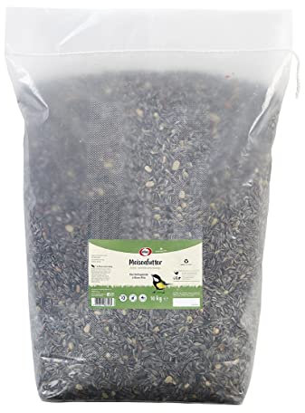 Elles Meisenfutter 10 kg | Energiereiches Ganzjahresfutter für Vögel I Mix aus Sonnenblumenkernen, Erdnüssen & Hanfsaat I Ideal für Futterhäuschen & Bodenfütterung