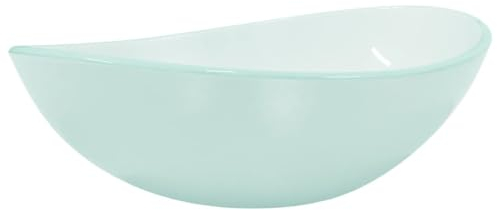 vidaXL Lavandino in Vetro Temperato 54,5x35x15,5 cm Smerigliato