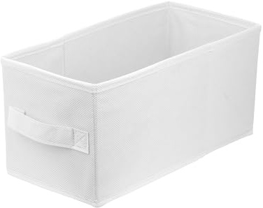 Lavita | Contenitore pieghievole | Contenitore | Scatole per conservazione 15 x 31 x 15 cm | Scatola con cassetto | Organizer per vestiti | Conservazione e organizzazione | bianco | 1 pezzo