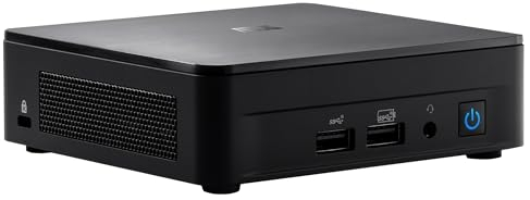 ASUS NUC 12 Pro - Computer desktop Barebone (Intel Core i5-1250P, Intel vPro, Intel UHD Graphics, senza memoria, senza sistema operativo, cavo di alimentazione incluso